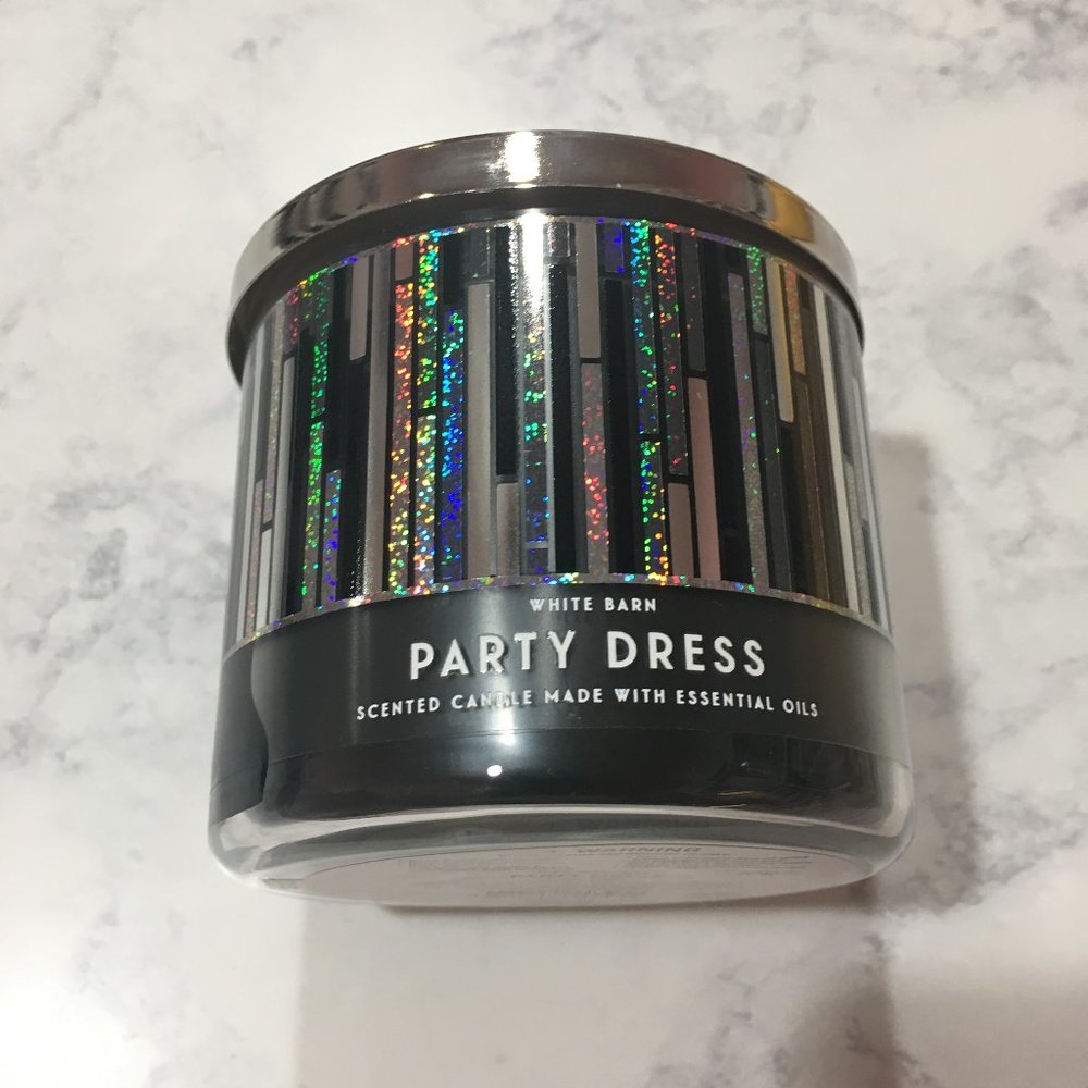 Bath & Body Works Party Dress 3 Wick Candle